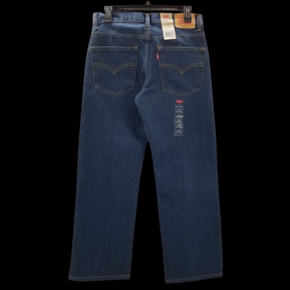 Levis 550 Relaxed Fit Tapered Legs Womans Denim Blue Sz 16 Reg  28 x 26.5"